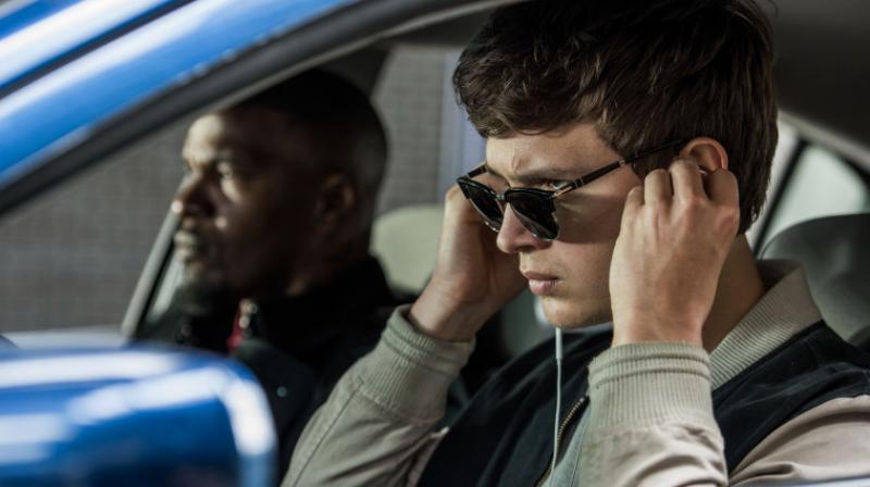 Jamie Foxx and Ansel Elgort in a car chase scene from 'Baby Driver'. Jamie Foxx and Ansel Elgort in a car chase scene from 'Baby Driver'.