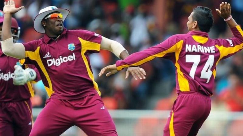 Sunil Narine and Kieron Pollard's team recently finished at the ninth position in the recently concluded ICC Men's Cricket World Cup as they were able to win just two matches from nine. (Photo:AFP) Sunil Narine and Kieron Pollard's team recently finished at the ninth position in the recently concluded ICC Men's Cricket World Cup as they were able to win just two matches from nine. (Photo:AFP)