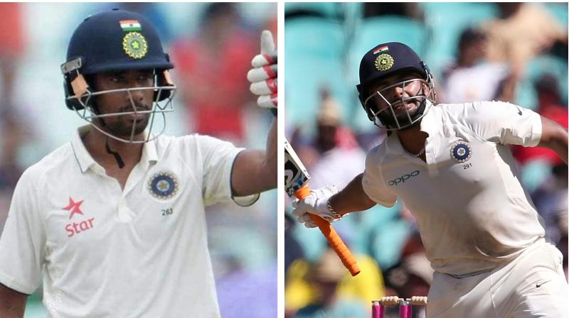 Six days short of his 35th birthday, the sprightly Wriddhiman Saha is often seen helping Rishabh Pant with keeping drills after his own training, something that has been directed by the team management. (Photo: AFP) Six days short of his 35th birthday, the sprightly Wriddhiman Saha is often seen helping Rishabh Pant with keeping drills after his own training, something that has been directed by the team management. (Photo: AFP)