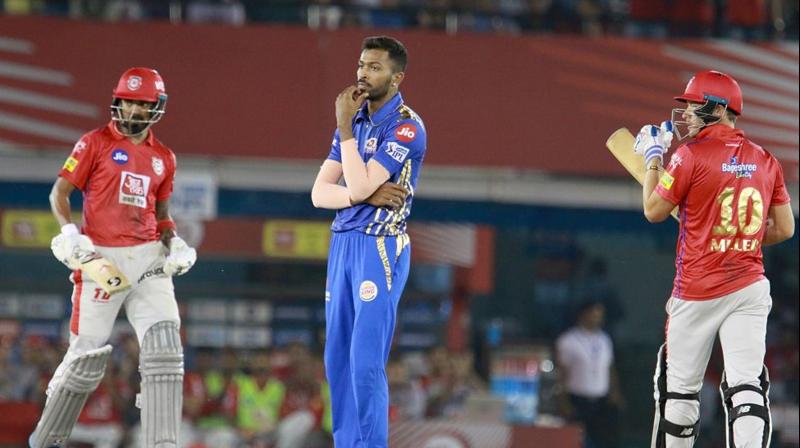 Chasing a target of 177, Punjab’s openers, Chris Gayle and KL Rahul, started off well as the duo formed a 53-run partnership after which Krunal Pandya dismissed Gayle when he was just 10 short from his half-century. (Photo: BCCI) Chasing a target of 177, Punjab’s openers, Chris Gayle and KL Rahul, started off well as the duo formed a 53-run partnership after which Krunal Pandya dismissed Gayle when he was just 10 short from his half-century. (Photo: BCCI)