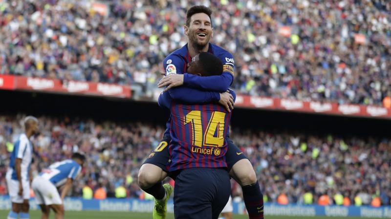 With second-placed Atletico Madrid travelling to Alaves later in the day, the champions took advantage of the chance to extend their lead. (Photo: AP) With second-placed Atletico Madrid travelling to Alaves later in the day, the champions took advantage of the chance to extend their lead. (Photo: AP)