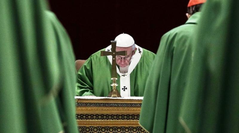 Pope Francis promised an "all-out battle" against abusive priests, but blamed the devil and insisted the Church was not the only place children were assaulted. (Photo: AFP) Pope Francis promised an "all-out battle" against abusive priests, but blamed the devil and insisted the Church was not the only place children were assaulted. (Photo: AFP)
