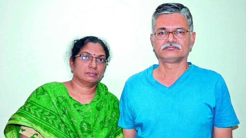 Narla Ravi Sharma, 54, and his wife Bellapu Anuradha, 56, were arrested by the cops.