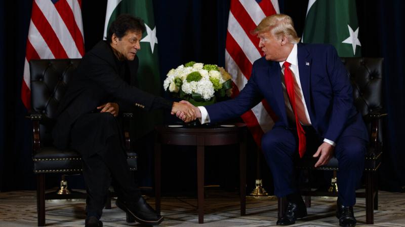 Not only this, when another Pakistani reporter tried to lure him with a flattering statement, saying Trump would be worthy of a Nobel Prize if he resolves the outstanding issue of Kashmir, the US President did not take the bait. (Photo: AP) Not only this, when another Pakistani reporter tried to lure him with a flattering statement, saying Trump would be worthy of a Nobel Prize if he resolves the outstanding issue of Kashmir, the US President did not take the bait. (Photo: AP)
