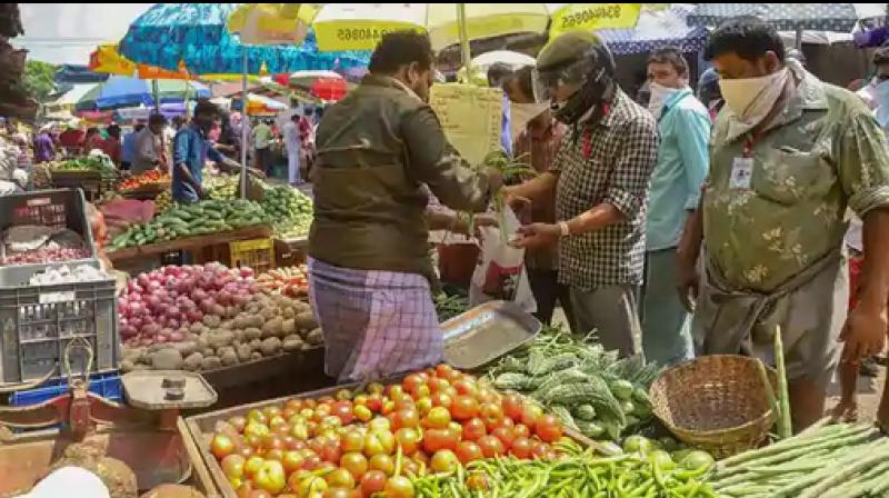 Retail inflation growth eases to 5.91% in March. (PTI Photo) Retail inflation growth eases to 5.91% in March. (PTI Photo)