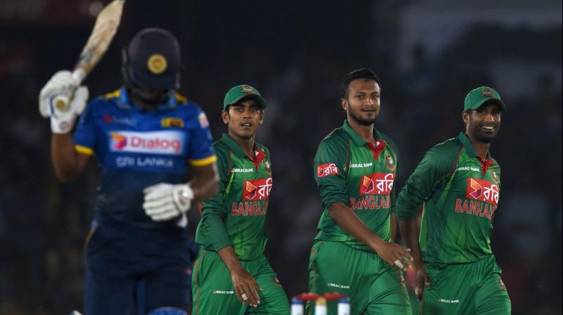 Sri Lanka were finally dismissed for 234 runs in 45.1 overs to suffer their fifth loss against Bangladesh in 39 meetings. (Photo: ICC) Sri Lanka were finally dismissed for 234 runs in 45.1 overs to suffer their fifth loss against Bangladesh in 39 meetings. (Photo: ICC)