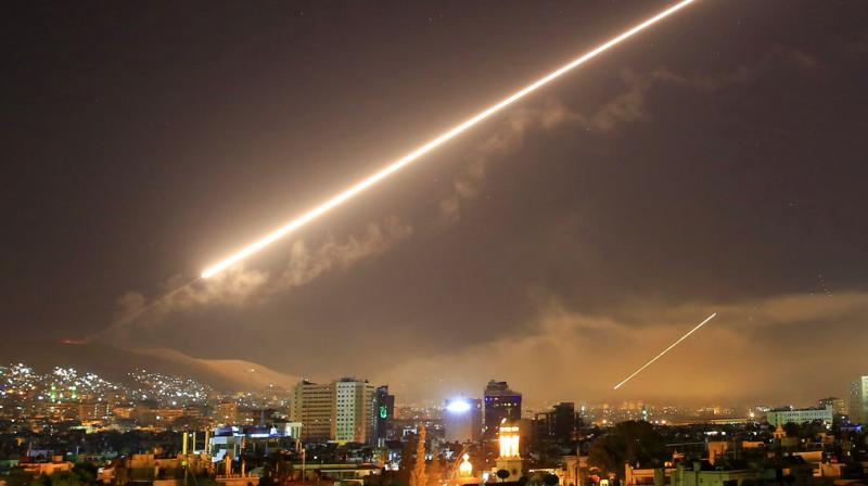 Major-General Igor Konashenkov was quoted by agencies as saying that the USS Ross, a guided-missile destroyer, had entered the Mediterranean on Aug. 25 armed with 28 Tomahawk cruise missiles capable of hitting any target in Syria. (Representational Image) Major-General Igor Konashenkov was quoted by agencies as saying that the USS Ross, a guided-missile destroyer, had entered the Mediterranean on Aug. 25 armed with 28 Tomahawk cruise missiles capable of hitting any target in Syria. (Representational Image)