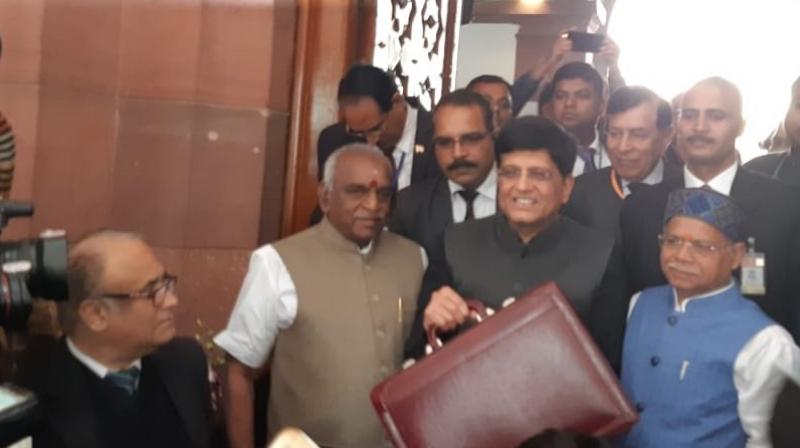 The budget, which was focused on giving big push to investment in agriculture, small and medium industries, and health sectors, is NDA government’s last budget before the general elections. (Photo: ANI | Twitter) The budget, which was focused on giving big push to investment in agriculture, small and medium industries, and health sectors, is NDA government’s last budget before the general elections. (Photo: ANI | Twitter)