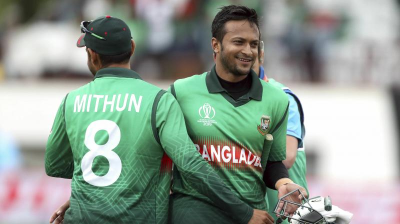The result leaves Bangladesh fifth in the table on five points ahead of their clash with holders Australia on Thursday. (Photo:AP) The result leaves Bangladesh fifth in the table on five points ahead of their clash with holders Australia on Thursday. (Photo:AP)