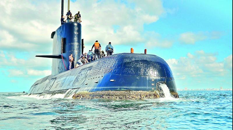 An ARA San Juan, a German-built diesel-electric vessel, near Buenos Aires, Argentina. (Photo: Argentina Navy file) An ARA San Juan, a German-built diesel-electric vessel, near Buenos Aires, Argentina. (Photo: Argentina Navy file)