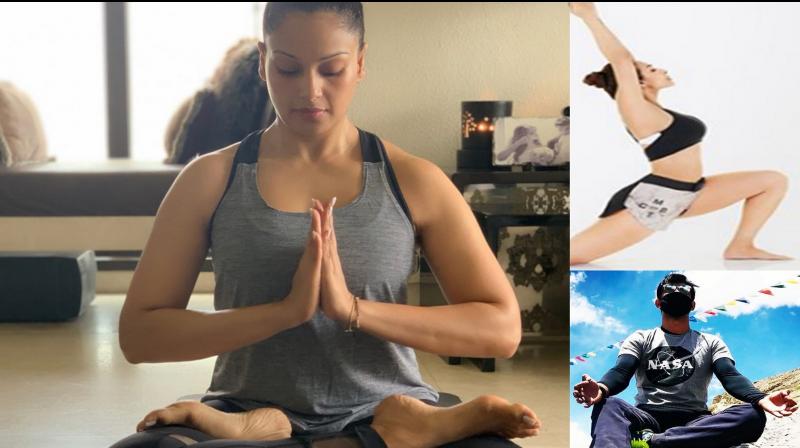 Bollywood on International Yoga Day 2019. (Photo: Instagram) Bollywood on International Yoga Day 2019. (Photo: Instagram)