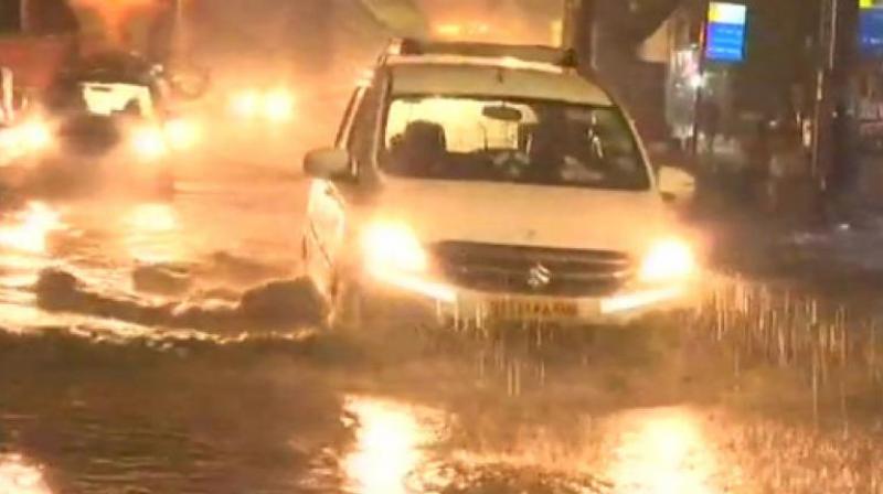 Water-logging has been reported in several areas including Malabar Hill and Hindmata, Dharavi, Byculla, Dadar TT, Kabutarkhana at Dadar, King Circle, Nagpada, Santacruz (East) and Marol Maroshi. (Photo: ANI) Water-logging has been reported in several areas including Malabar Hill and Hindmata, Dharavi, Byculla, Dadar TT, Kabutarkhana at Dadar, King Circle, Nagpada, Santacruz (East) and Marol Maroshi. (Photo: ANI)