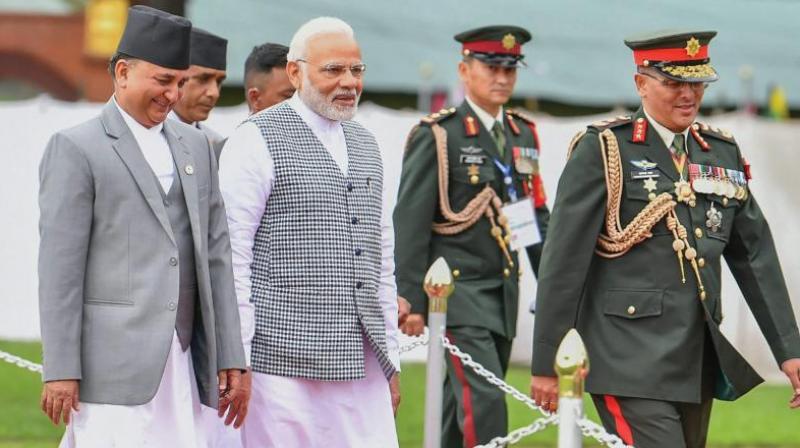 Prime Minister Narendra Modi arrives to participate in the 4th BIMSTEC summit in Kathmandu. (Photo: PTI ) Prime Minister Narendra Modi arrives to participate in the 4th BIMSTEC summit in Kathmandu. (Photo: PTI )