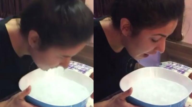 Screengrabs from the video posted on Instagram. Screengrabs from the video posted on Instagram.