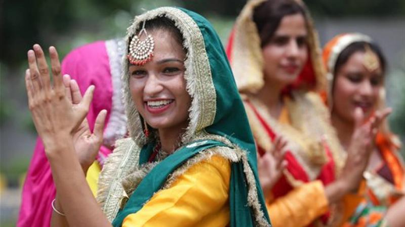 The day also celebrates the determination of Goddess Parvati who took 108 re-births until Lord Shiva gave in to her dedication and tied the nuptial knot with her. (Photo: AP) The day also celebrates the determination of Goddess Parvati who took 108 re-births until Lord Shiva gave in to her dedication and tied the nuptial knot with her. (Photo: AP)