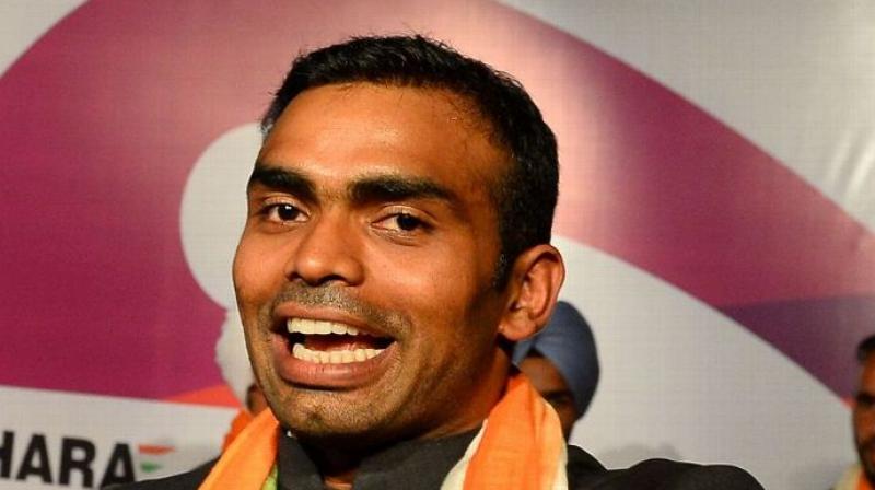 PR Sreejesh took to Twitter to vent his ire on an airline carrier which penalised him for excess baggage which included his sports equipment. (Photo: AFP) PR Sreejesh took to Twitter to vent his ire on an airline carrier which penalised him for excess baggage which included his sports equipment. (Photo: AFP)