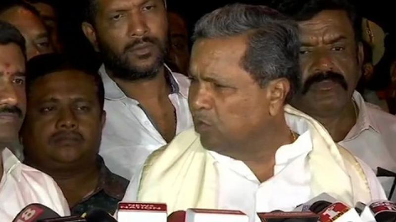 'I have seen B Nagendra's reply who said he is loyal to party and they never met any BJP leaders. I haven't seen replies by the other two MLAs. We will take action accordingly after looking at all replies,' the former CM said. (Photo: ANI) 'I have seen B Nagendra's reply who said he is loyal to party and they never met any BJP leaders. I haven't seen replies by the other two MLAs. We will take action accordingly after looking at all replies,' the former CM said. (Photo: ANI)