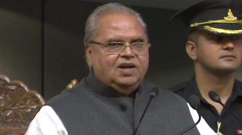 The Governor expressed satisfaction over security management in the past year, despite continuing challenges on many fronts. (Photo: ANI Twitter) The Governor expressed satisfaction over security management in the past year, despite continuing challenges on many fronts. (Photo: ANI Twitter)