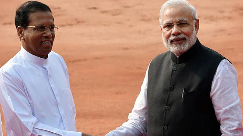 Prime Minister Narendra Modi with Sri Lankan President Maithripala Sirisena (Photo: PTI) Prime Minister Narendra Modi with Sri Lankan President Maithripala Sirisena (Photo: PTI)