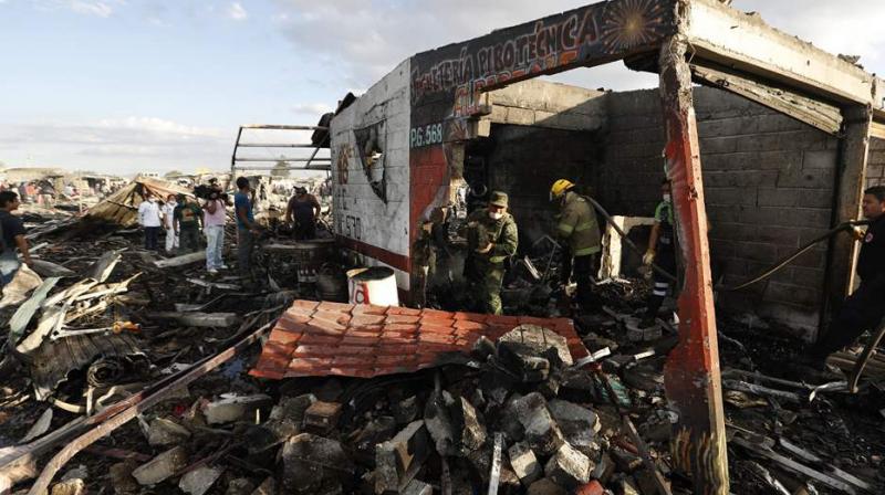 The explosion came during preparations for a religious festival on May 15, the Puebla state government said. The explosion came during preparations for a religious festival on May 15, the Puebla state government said.
