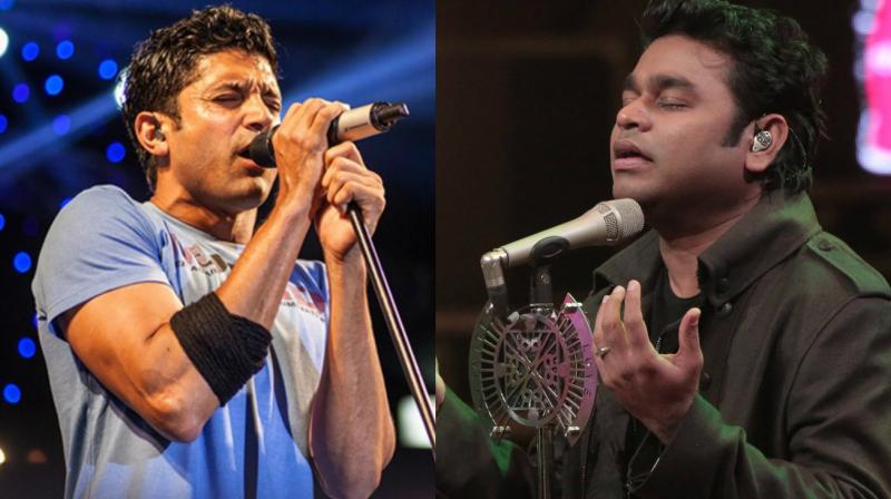A.R. Rahman and Farhan Akhtar A.R. Rahman and Farhan Akhtar