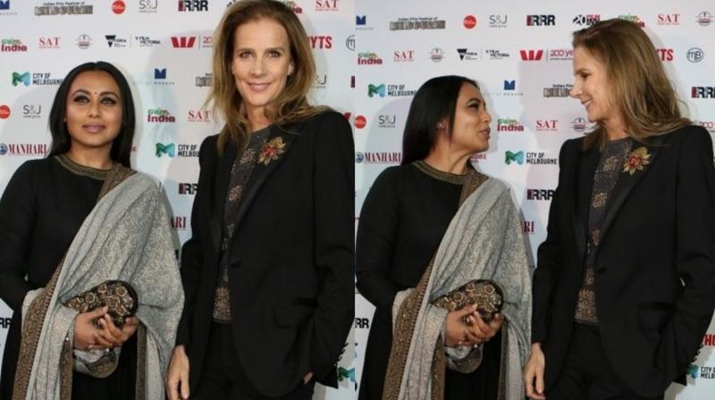 Rani Mukerji with Rachel Griffiths. Rani Mukerji with Rachel Griffiths.