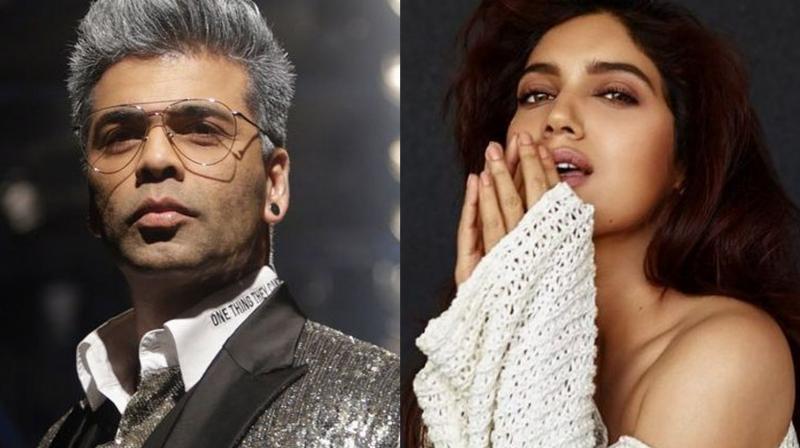 Karan Johar and Bhumi Pednekar. Karan Johar and Bhumi Pednekar.