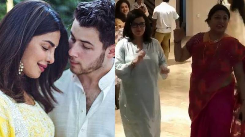Priyanka Chopra and Nick Jonas's loved ones had a gala time at their roka ceremony. Priyanka Chopra and Nick Jonas's loved ones had a gala time at their roka ceremony.