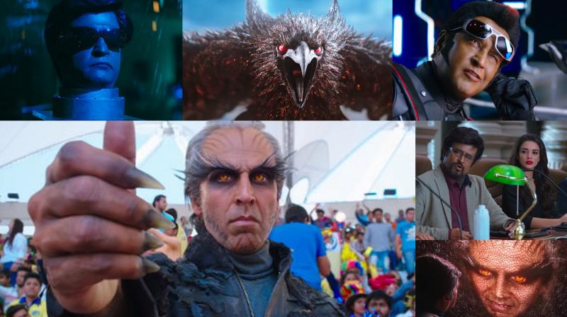 Screen grabs from 2.0 teaser. (YouTube/Lyca Productions) Screen grabs from 2.0 teaser. (YouTube/Lyca Productions)