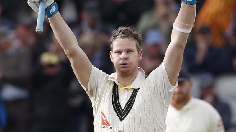 Smith has now five centuries from his last six tests against England and averages 65.37 in the Ashes, also second only to Bradman among Australian cricketers. (Photo: AP/PTI) Smith has now five centuries from his last six tests against England and averages 65.37 in the Ashes, also second only to Bradman among Australian cricketers. (Photo: AP/PTI)