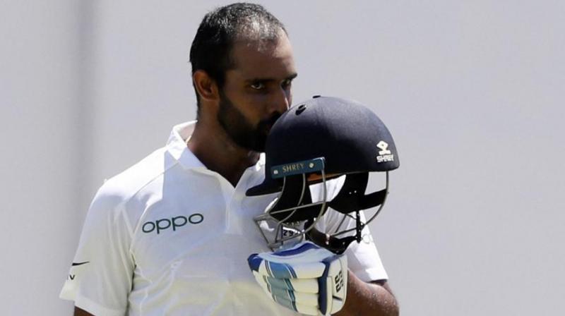 25-year-old Andhra batsman Hanuma Vihari emerged as the top run-getter with 291 runs in India’s 2-0 series win over the West Indies and vindicated the team management’s decision to have him instead of the more stylish Rohit Sharma in the playing XI. (Photo:AP) 25-year-old Andhra batsman Hanuma Vihari emerged as the top run-getter with 291 runs in India’s 2-0 series win over the West Indies and vindicated the team management’s decision to have him instead of the more stylish Rohit Sharma in the playing XI. (Photo:AP)