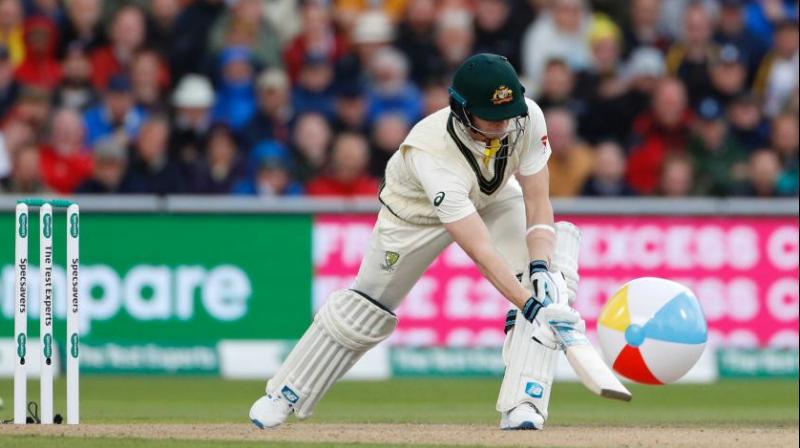 Steve Smith’s 211 ensured Australia went past 450 to post a daunting first innings total of 497/8. (Photo:AP) Steve Smith’s 211 ensured Australia went past 450 to post a daunting first innings total of 497/8. (Photo:AP)