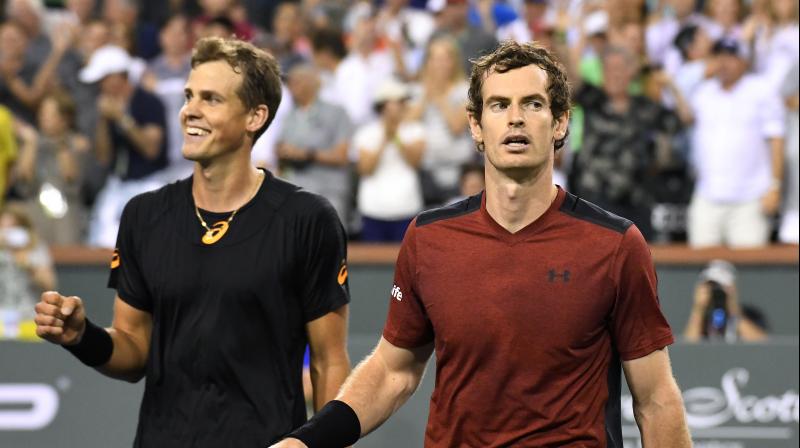 Vasek Pospisil, ranked 129th in the world, triumphed 6-4, 7-6 (7/5), sealing the biggest win of his career on his fourth match point to the delight a stadium court crowd won over by the underdog's aggressive serve-and-volley style. (Photo: AP) Vasek Pospisil, ranked 129th in the world, triumphed 6-4, 7-6 (7/5), sealing the biggest win of his career on his fourth match point to the delight a stadium court crowd won over by the underdog's aggressive serve-and-volley style. (Photo: AP)