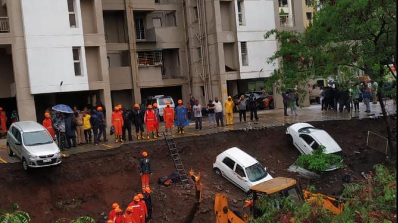 An NDRF team has been rushed to the spot (Photo: ANI | Twitter) An NDRF team has been rushed to the spot (Photo: ANI | Twitter)