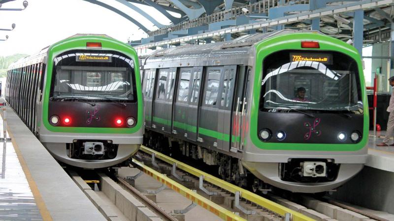 The station's name is now written only in Kannada and English and not Hindi. The station's name is now written only in Kannada and English and not Hindi.
