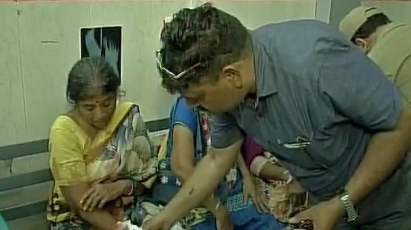 Visuals from the hospital where injured AmarnathYatra pilgrims have been admitted in Jammu and Kashmir's Anantnag post terror attack. (Photo: ANI/Twitter) Visuals from the hospital where injured AmarnathYatra pilgrims have been admitted in Jammu and Kashmir's Anantnag post terror attack. (Photo: ANI/Twitter)