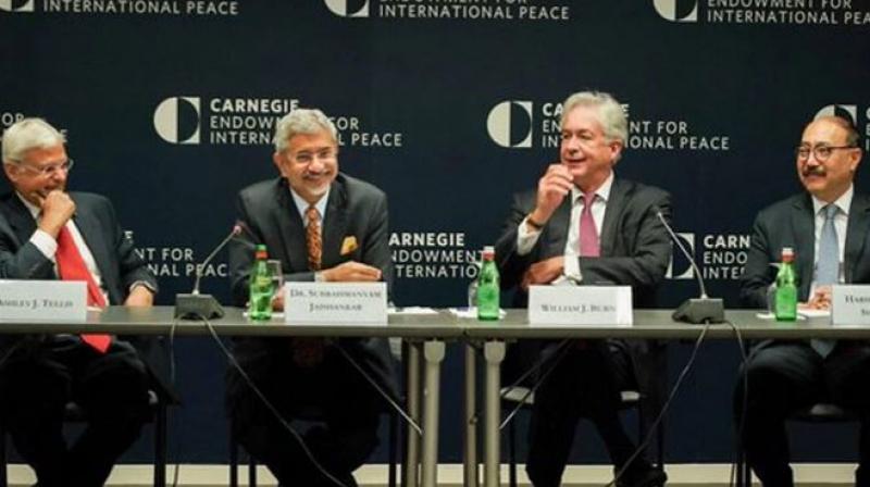 Jaishankar hailed warm relations overall with the United States but underlined India's differences with Trump's hawkish stance on Iran. (Photo: Twitter) Jaishankar hailed warm relations overall with the United States but underlined India's differences with Trump's hawkish stance on Iran. (Photo: Twitter)