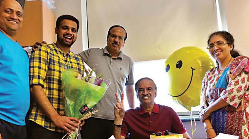 On Monday, Union Health Minister Dr J.P. Nadda visited Mr Kumar who has represented the Bengaluru South parliamentary constituency six times since 1996. On Monday, Union Health Minister Dr J.P. Nadda visited Mr Kumar who has represented the Bengaluru South parliamentary constituency six times since 1996.