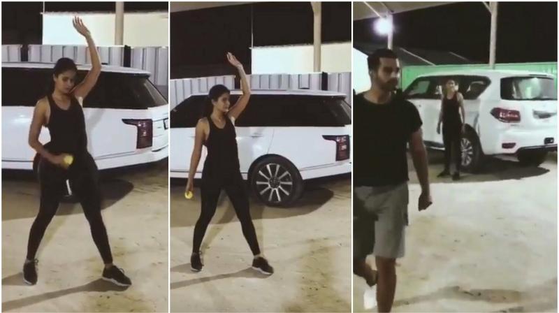 Stills from the video Katrina posted on Instagram. Stills from the video Katrina posted on Instagram.