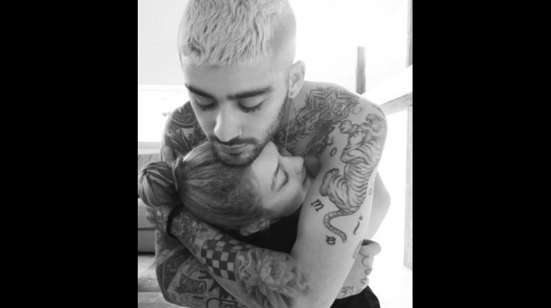Zayn snapped with his girlfriend Gigi Hadid. (Photo: Instagram) Zayn snapped with his girlfriend Gigi Hadid. (Photo: Instagram)