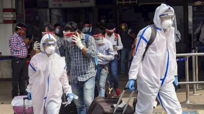 On Friday, Bengaluru registered only 12 fresh cases, but sources of eight cases are not known. PTI Photo