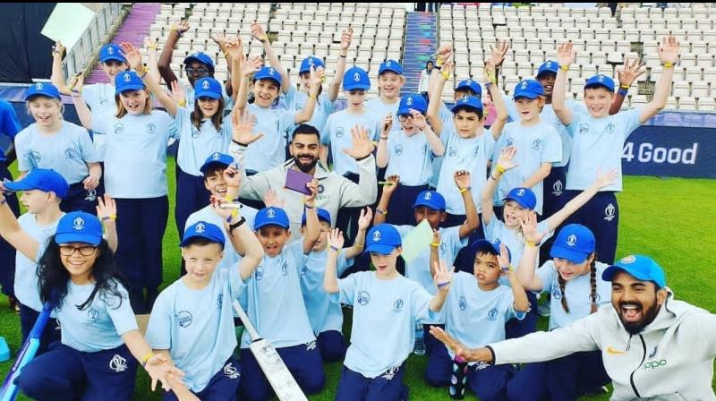 The Virat Kohli-led India currently sit at the fourth position in the World Cup standings with seven points. (Photo: imVkohli/twitter) The Virat Kohli-led India currently sit at the fourth position in the World Cup standings with seven points. (Photo: imVkohli/twitter)