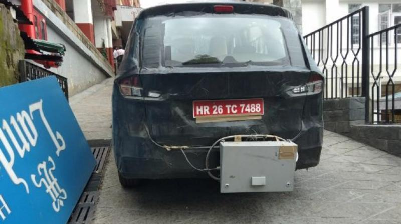 The second-gen Ertiga was also spied in May 2018 with a 6-speed manual transmission indicating that it is powered by the new diesel. The second-gen Ertiga was also spied in May 2018 with a 6-speed manual transmission indicating that it is powered by the new diesel.