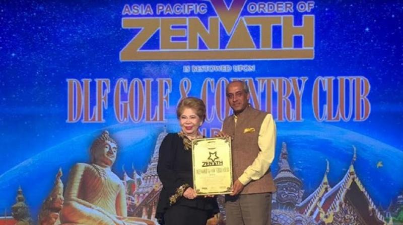 DLF Golf and Country Club Awarded with the Asia Pacific Order of Zenith DLF Golf and Country Club Awarded with the Asia Pacific Order of Zenith