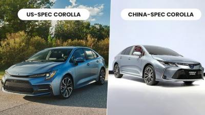 Here’s how the new generation US-spec and China-spec Corolla sedan differ from each other.