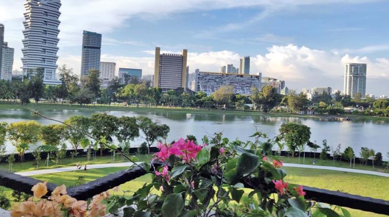 A view of the Singapore reservoir. A view of the Singapore reservoir.