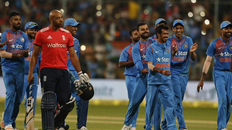 Chahal's performance was the first-ever five-wicket haul in T20 International by an Indian and the third best figures by any bowler. (Photo: AP) Chahal's performance was the first-ever five-wicket haul in T20 International by an Indian and the third best figures by any bowler. (Photo: AP)