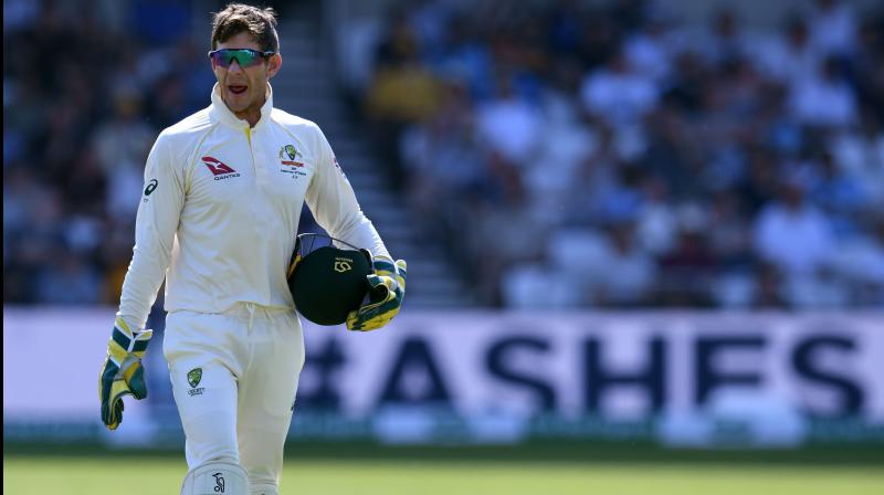 TIm Paine wasted Australia’s last review on a leg-side lbw appeal against tailender Jack Leach, denying spinner Nathan Lyon a referral for a much stronger leg before shout soon after against Ben Stokes. (Photo:AFP) TIm Paine wasted Australia’s last review on a leg-side lbw appeal against tailender Jack Leach, denying spinner Nathan Lyon a referral for a much stronger leg before shout soon after against Ben Stokes. (Photo:AFP)