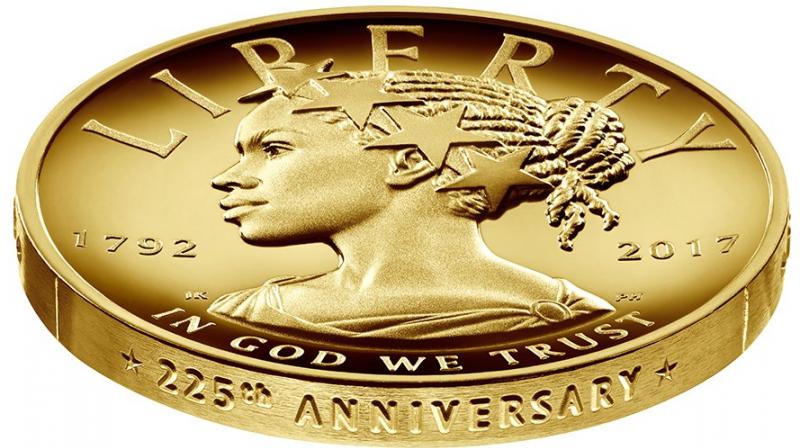The $100 gold coin released on the 225th anniversary of US Mint. (Photo: Twitter | US Mint) The $100 gold coin released on the 225th anniversary of US Mint. (Photo: Twitter | US Mint)