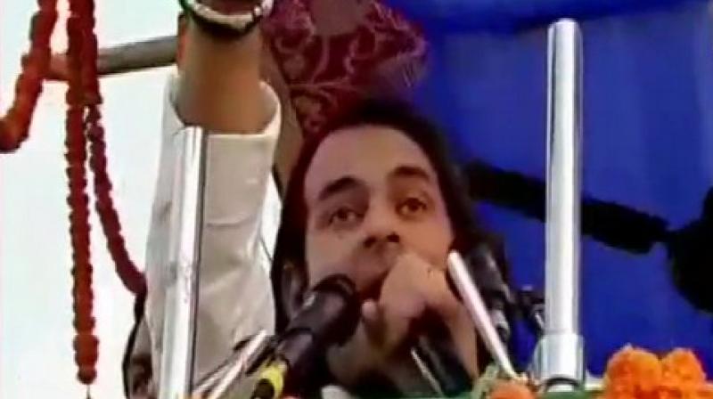 Addressing a rally in favour of his candidate Chandra Prakash in Jahanabad, he made a veiled attack at Tejashwi who is handling the party after Lalu went to jail in a corruption case. (Photo: ANI) Addressing a rally in favour of his candidate Chandra Prakash in Jahanabad, he made a veiled attack at Tejashwi who is handling the party after Lalu went to jail in a corruption case. (Photo: ANI)